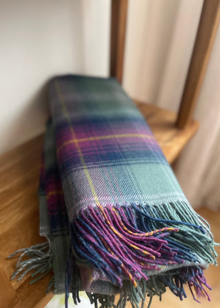 Wolldecke Lammwolle Tartan Hame Schottenkaro