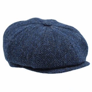 Brodick Harris Tweed 8-teilige Mütze ZH293: Kohle / L 60 cm