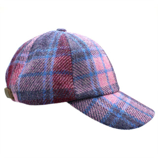 Rannoch Harris Tweed Baseballkappe ZH281: Berry