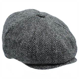 Brodick Harris Tweed 8-teilige Mütze ZH293: Mitternacht / L 60 cm