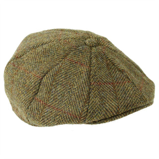 Arran Harris Tweed 8-teilige Mütze ZH015: Waldes / M 58 cm