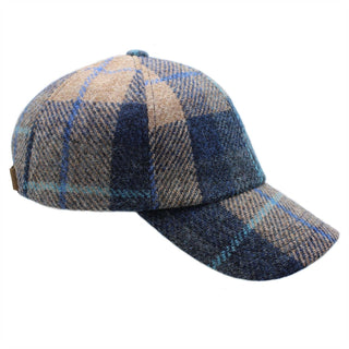 Rannoch Harris Tweed Baseballkappe ZH281: Berry