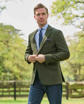 Harris Tweed® Sakko green island herringbone