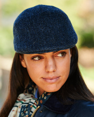 Henry Cap blue Herringbone