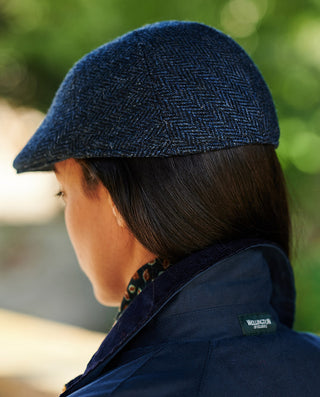 Henry Cap blue Herringbone