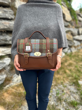 Harris Tweed® Satchel Handtasche groß Highland Check