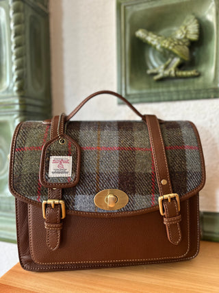 Harris Tweed® Satchel Handtasche groß Highland Check