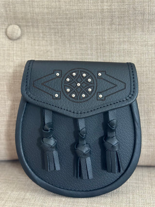 Sporran keltisches Motiv Kilttaschen handgearbeitet hochwertiges Leder