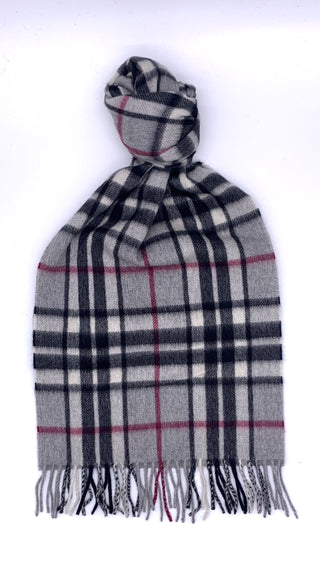 Kaschmir Tartan Schal Grey Thomson Tartan