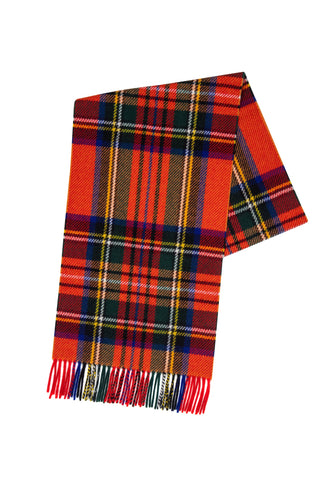 Kaschmir Tartan Schal Royal Stewart naturbelassen