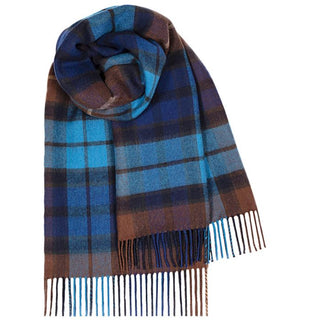 Schottenkaro Buchanan blue als Lammwoll Stola
