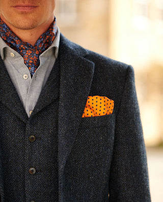 Harris Tweed® Weste blue herringbone