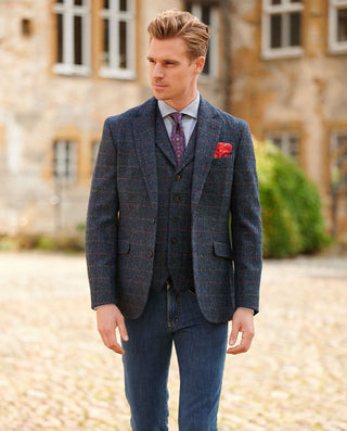 Harris Tweed® Sakko London Scottish blue