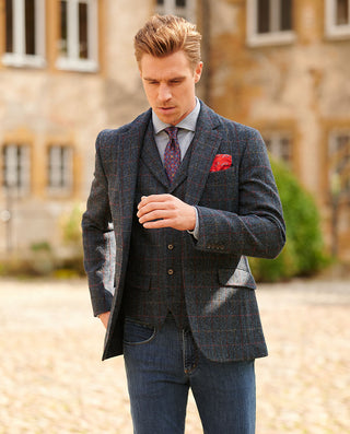 Harris Tweed® Sakko London Scottish blue