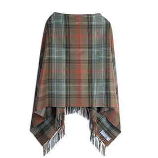 Tartan Poncho Schottenkaro Lochcarron Hunting Weathered