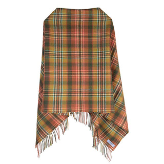 Tartan Poncho Schottenkaro Scott Green Antique