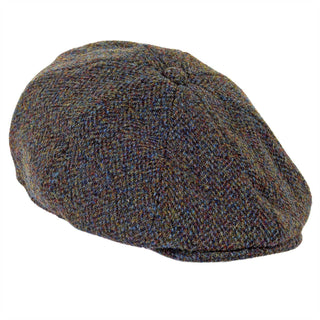 Arran Harris Tweed 8-teilige Mütze ZH015: Waldes / M 58 cm