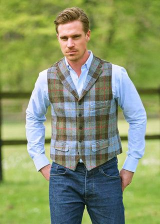 Harris Tweed Weste Highland check