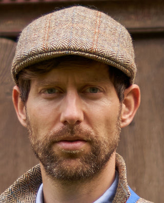 Harris Tweed® Kappe sand herringbone